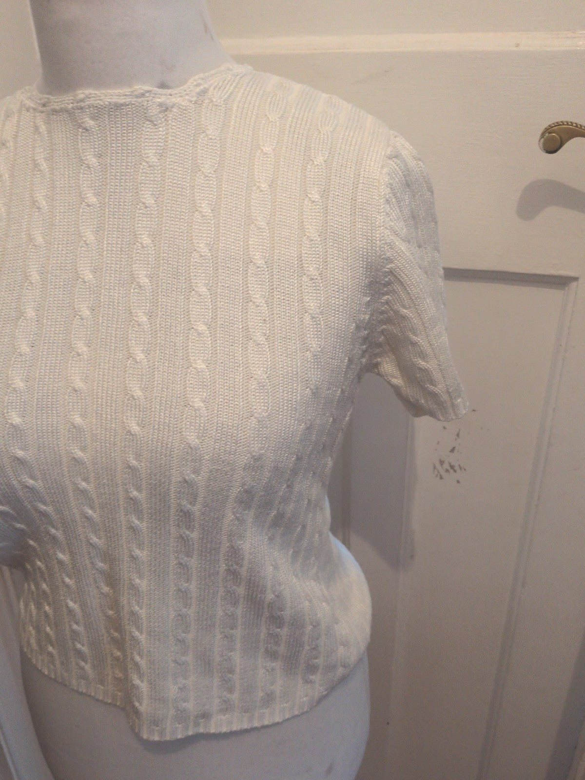 Debenhams 14 Ivory Short Sleeve Jumper