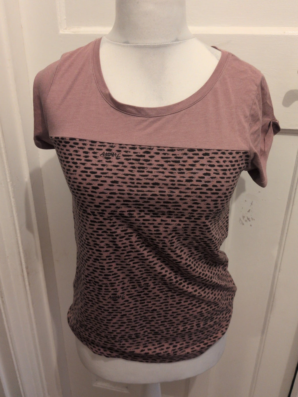 Animal 10 Purple And Black Short Sleeve T-shirt
