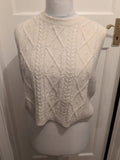 Primark Rita Ora Medium Cream Sleeveless Jumper Pullover