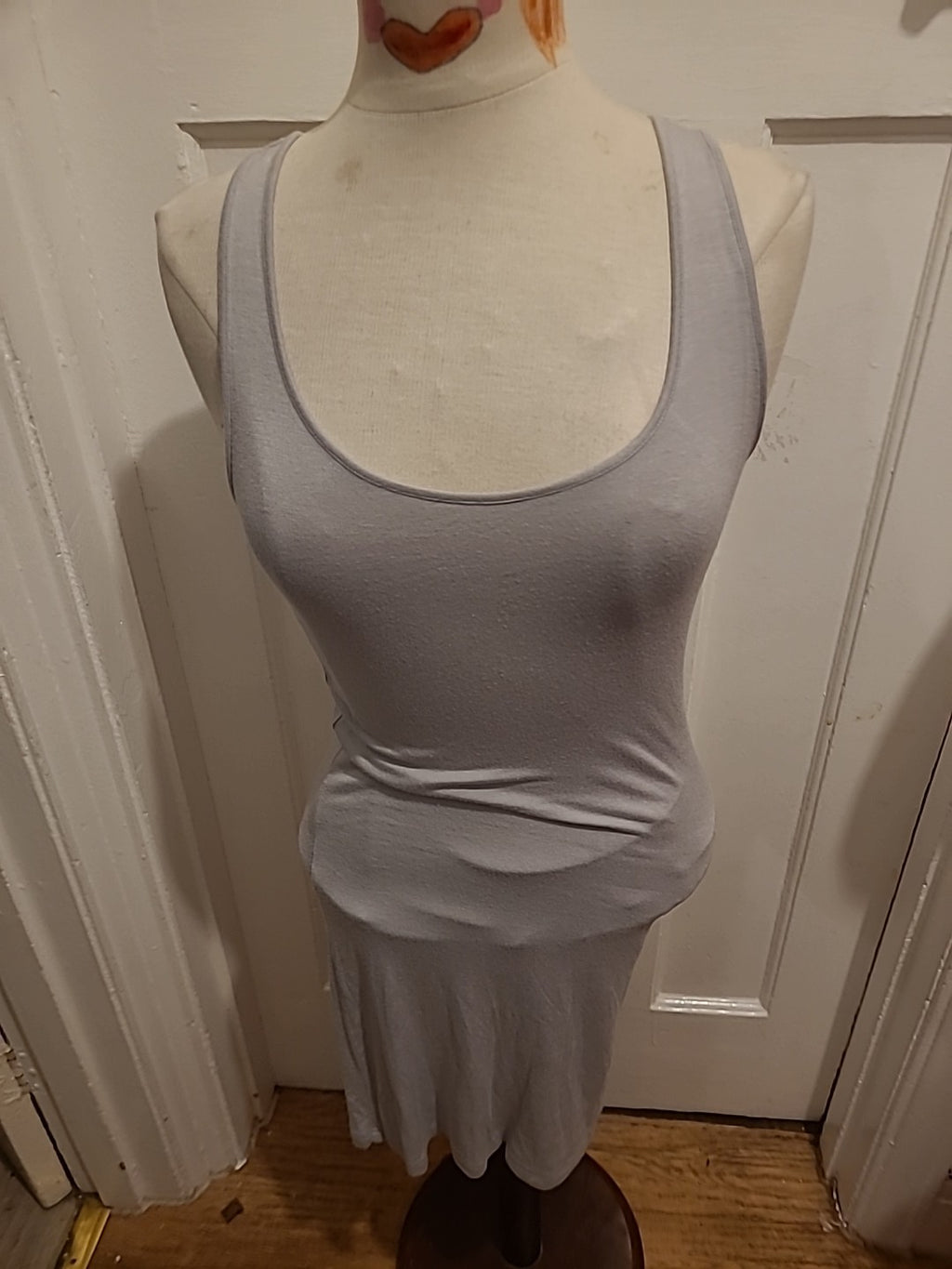 Ladies Vero Moda Size Small Grey Sleeveless Pencil Dress