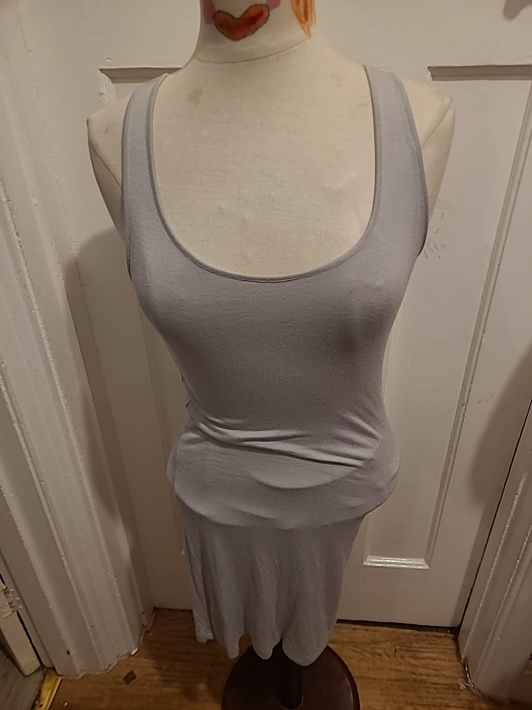 Ladies Vero Moda Size Small Grey Sleeveless Pencil Dress