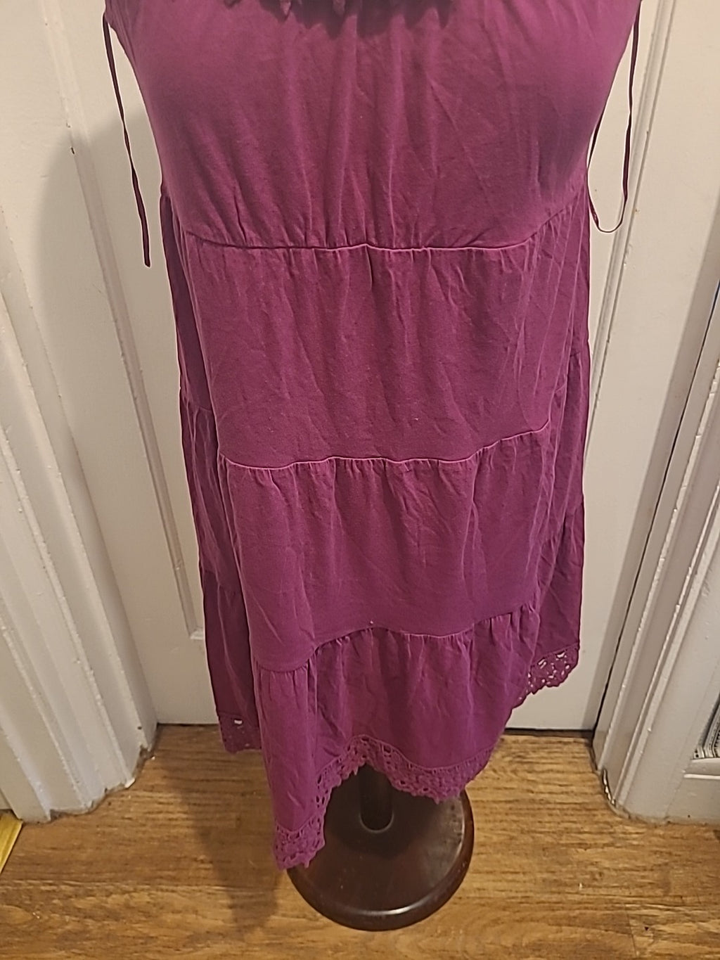 Ladies Tu Size 14 Deep Purple Sleeveless Midi Dress