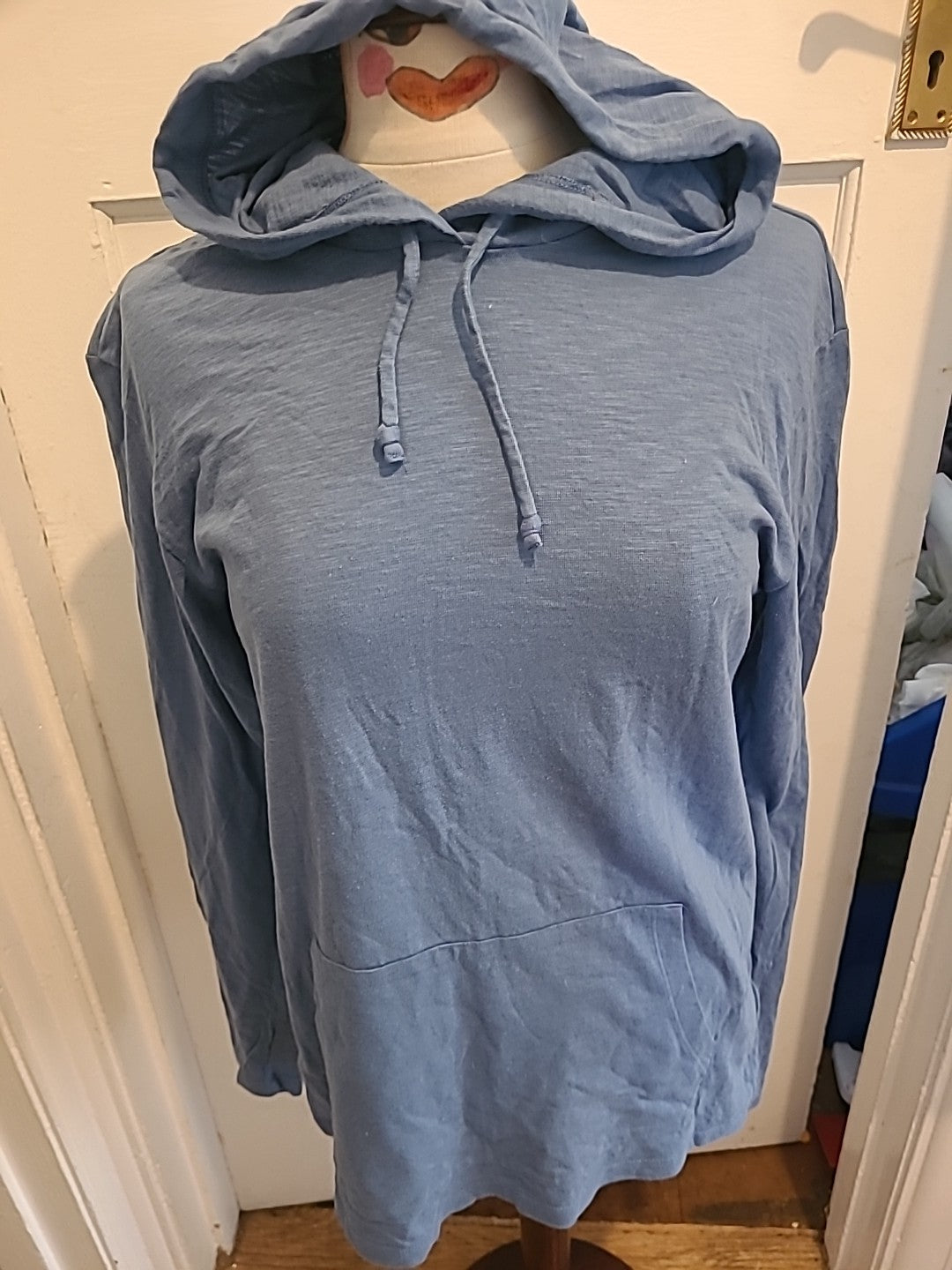 Mens Goodthreads Size Medium Blue Lightweight Hoodie