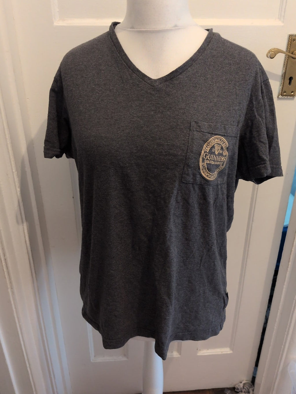 Guinness M/L Grey Short Sleeve Print T-shirt