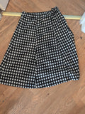 Bomarche 10 Grey And Black Flare Skirt Midi