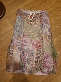 Brand New Ladies Sommerman Size Euro 40 Lined Elasticated Multicoloured Skirt