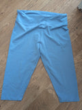 Primark 12-14 Blue Cropped Leggings