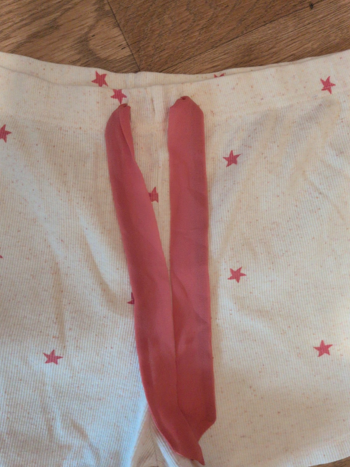 George 12-14 Cream And Pink Star Pyjama Shorts