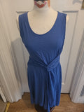 Ladies Thought Size 10 Blue Sleeveless Knot Detailed Dress