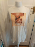 Ariana Grande 12-14 White Printed T-shirt