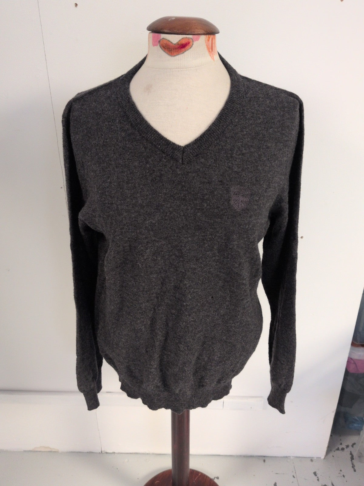 Quba&Co Medium Grey Long Sleeve Pullover Jumper