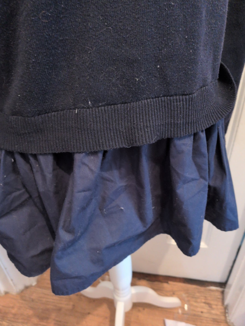 Primark 12-14 Black Long Sleeve Jumper Blouse