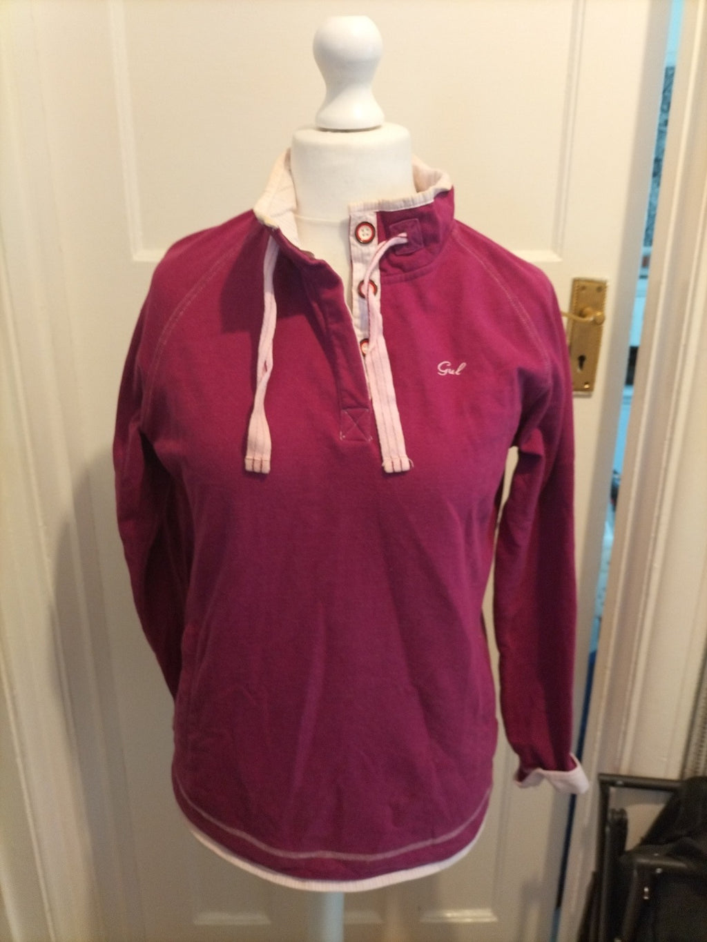 Ladies Gul Surf Size 12 Purple Long Sleeved Blouse