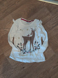 Little Kids 6-7 Years Reindeer Pyjamas Top