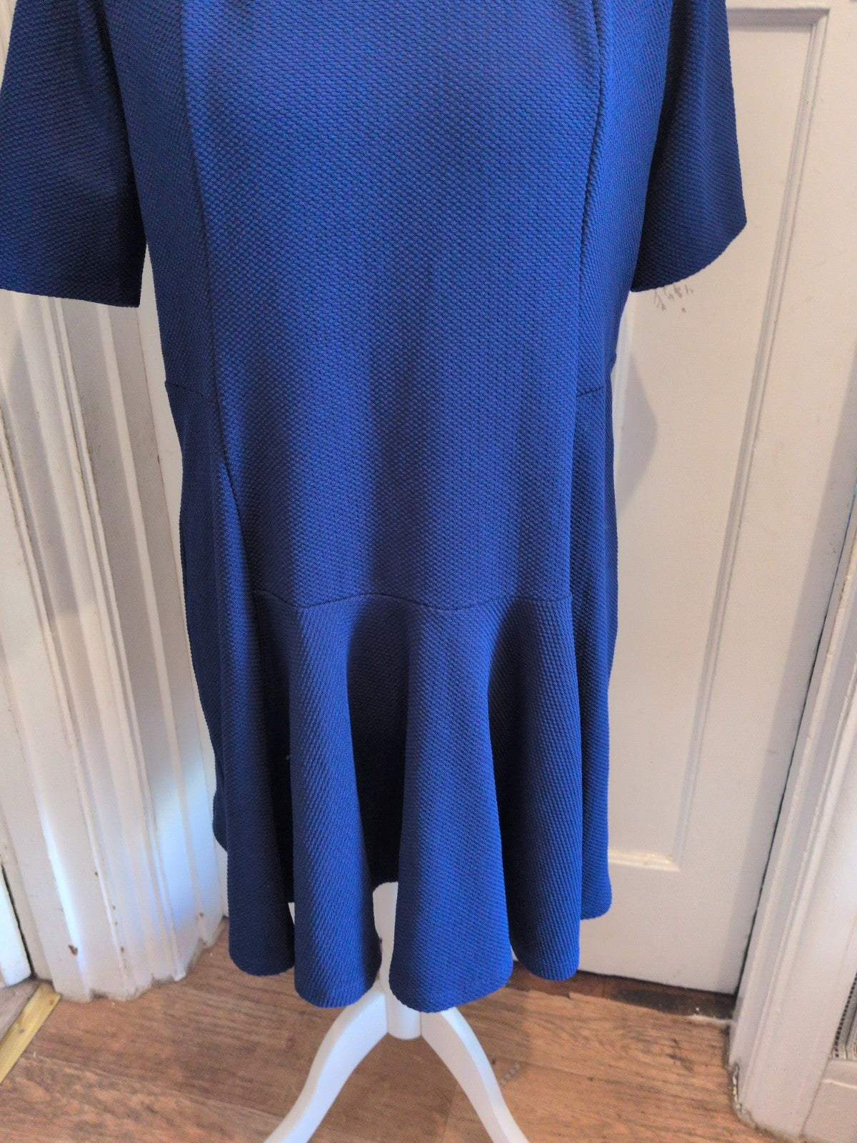 Ladies M&S Collection Size 16 Royal Blue Short Sleeve Knee Length Dress