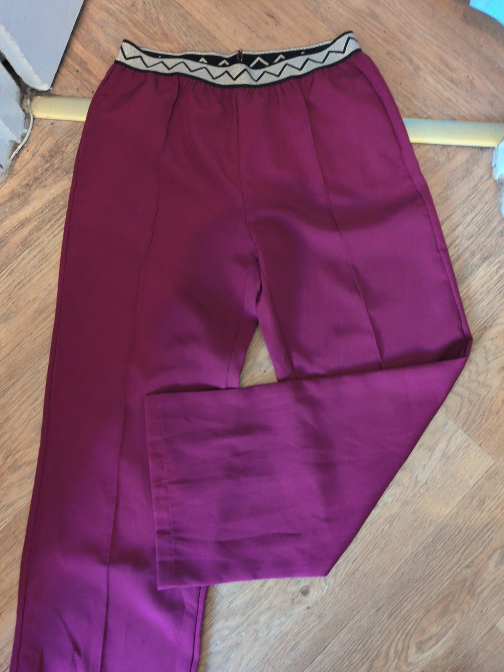 XL Purple Elasticated Trousers