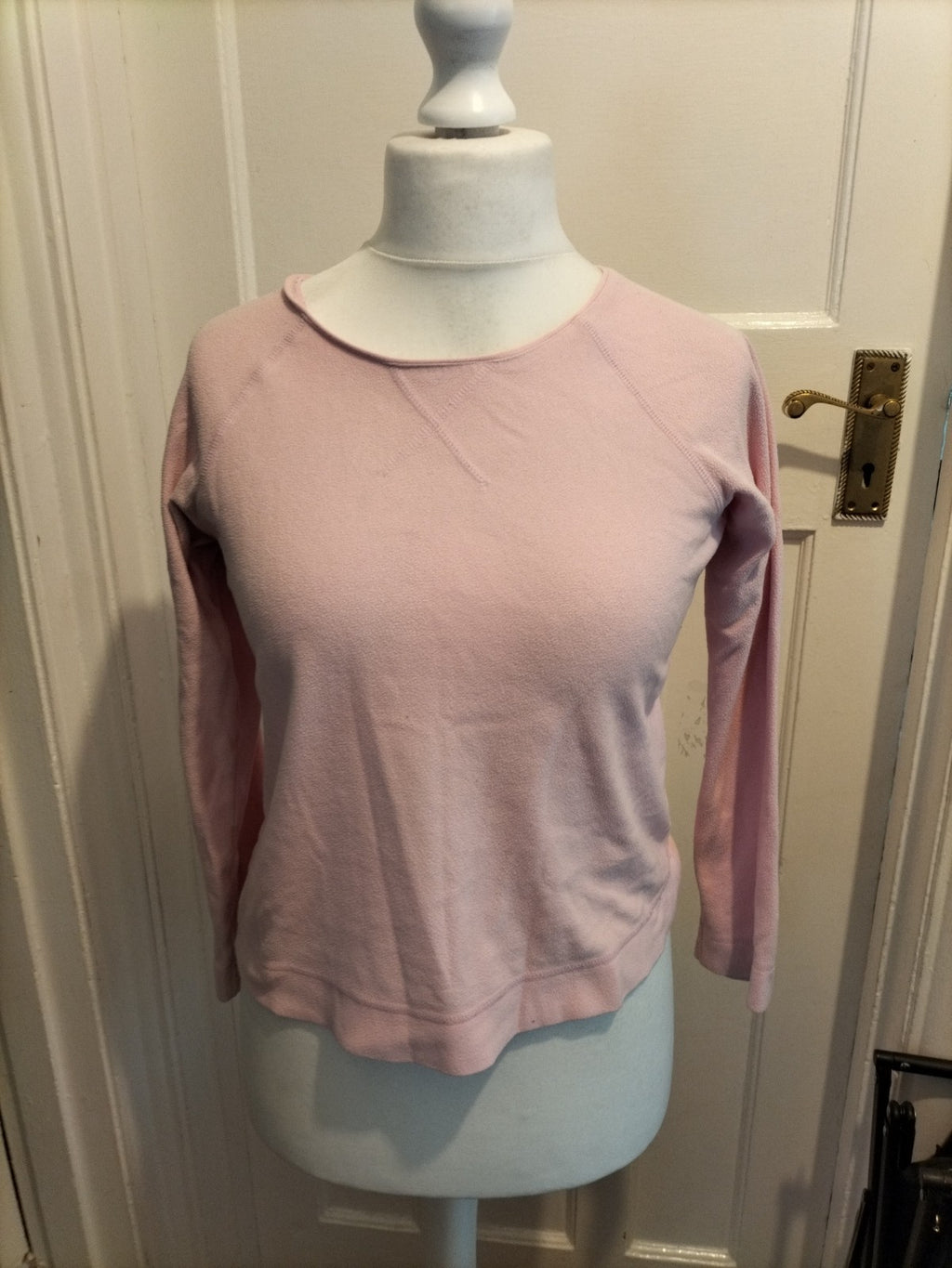 Ladies Pj Top Pale Pink Size 10-12 Evie