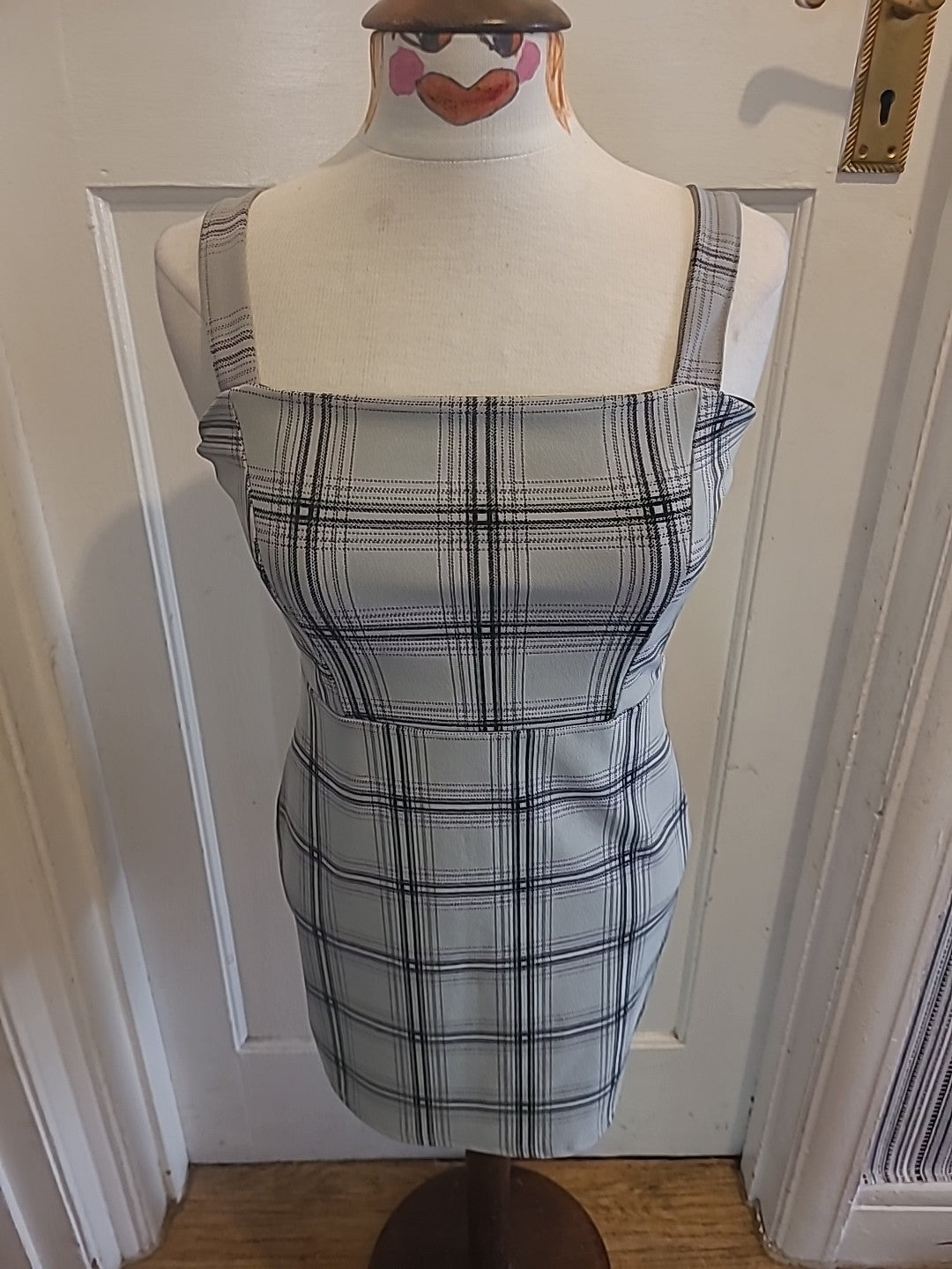 Ladies Dress Size 8 Grey Check I Saw It First