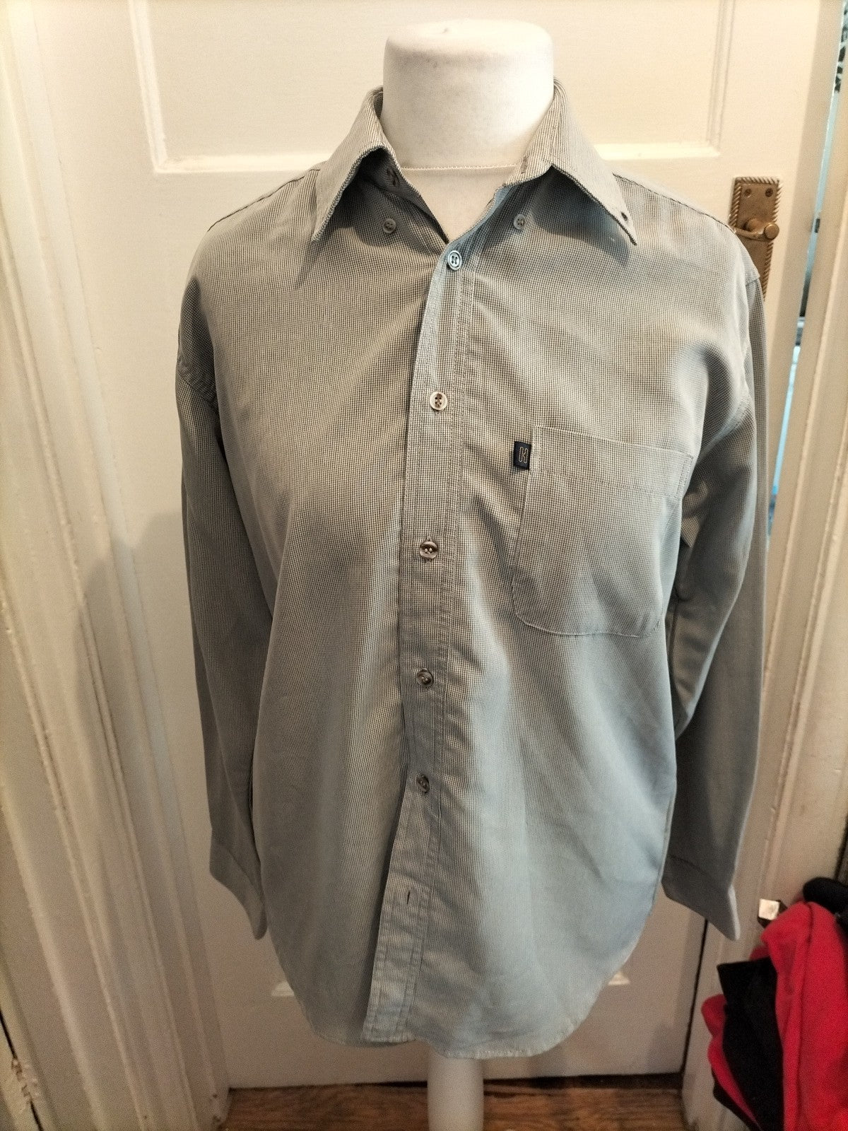 Mens Heavy Construction Size M Check Long Sleeved Shirt