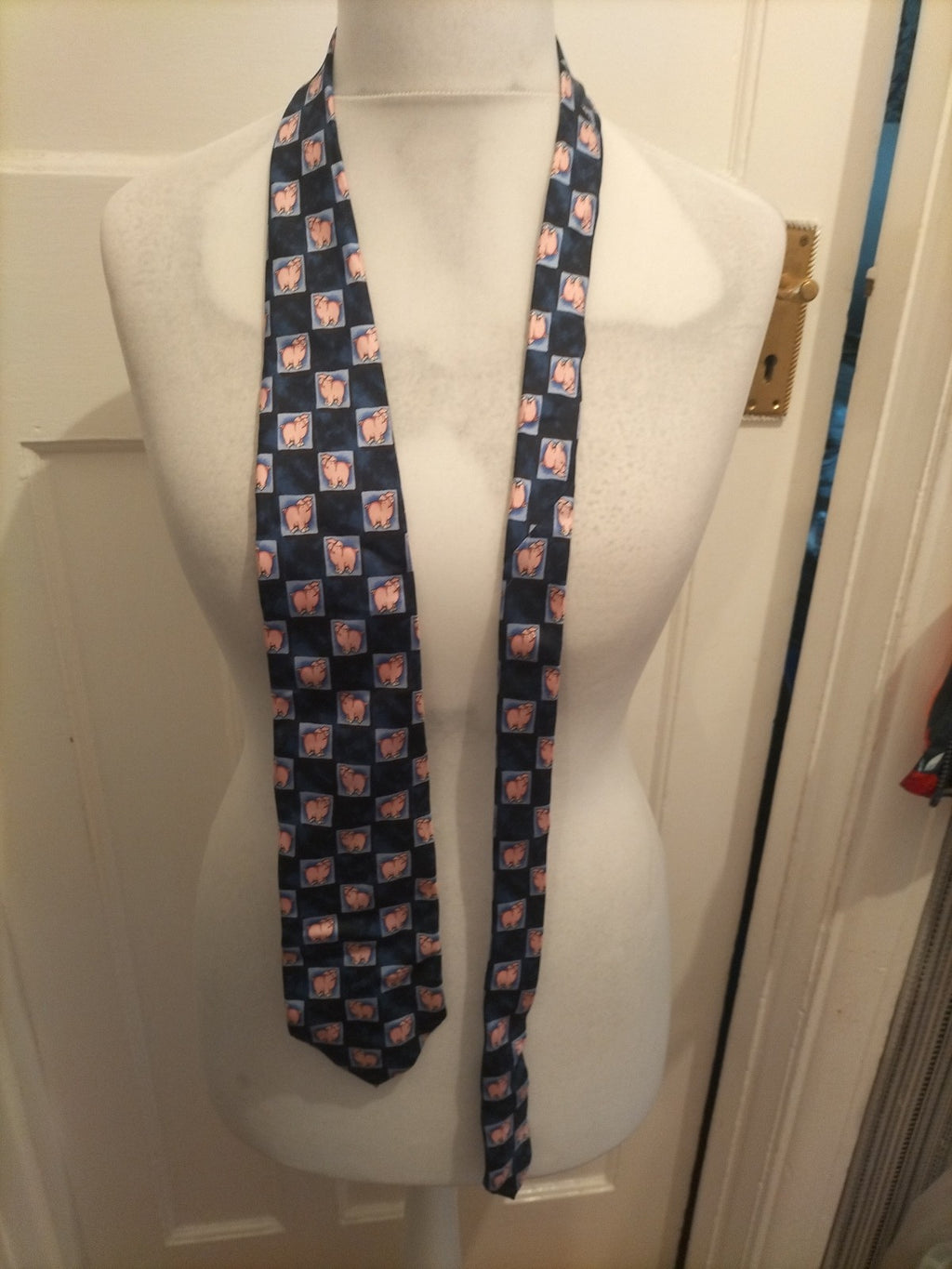 Mens Charles Of London Pig Pattern Tie