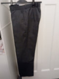 Mens Trousers Size 32 W Short Leg Pinstripe Fine Lines Grey