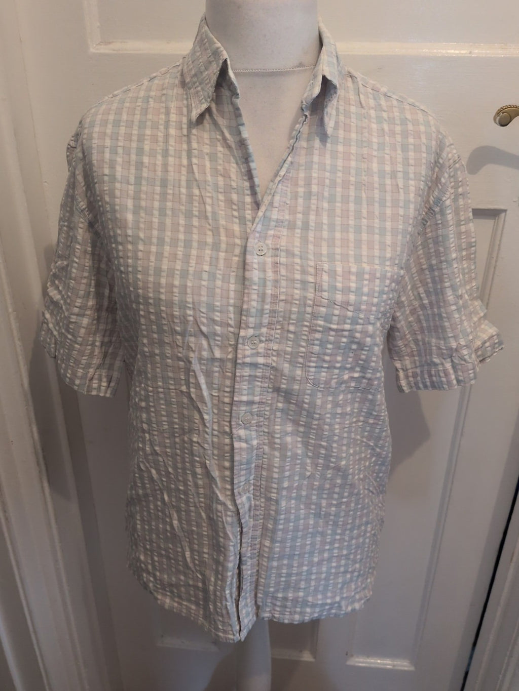 Tescoedium Pale Check Short Sleeve Shirt