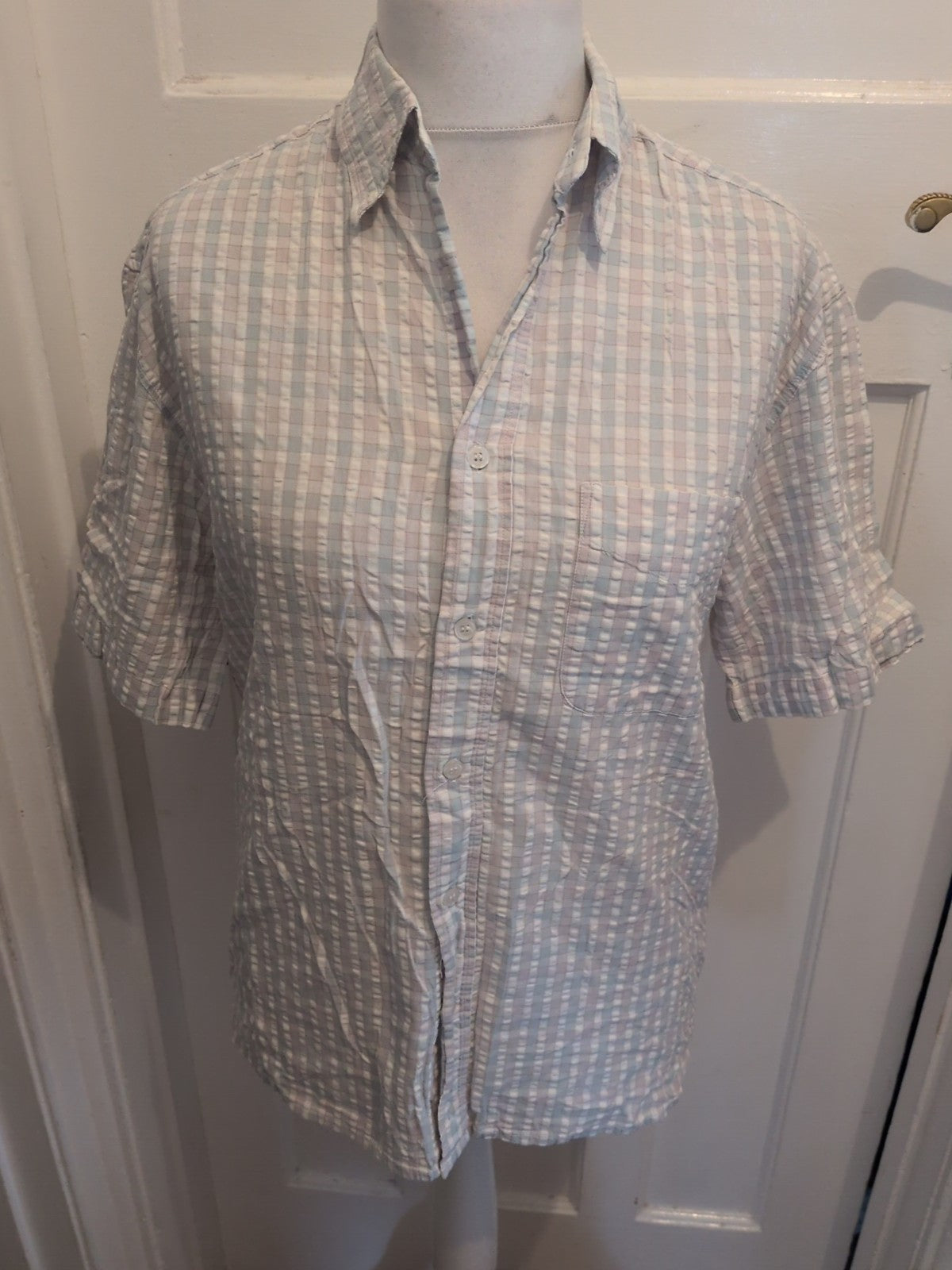 Tescoedium Pale Check Short Sleeve Shirt