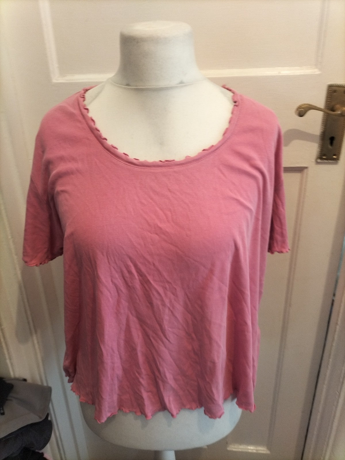 Ladies Rogers+Rogers Size 20 Pink Short Sleeved Blouse
