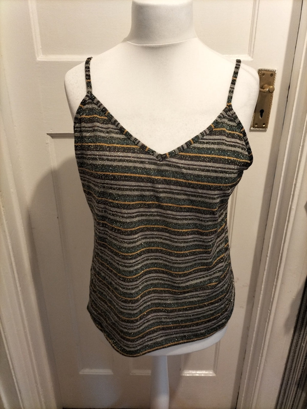 Ladies Tu Size 18 Shimmer Multi Sleeveless Blouse