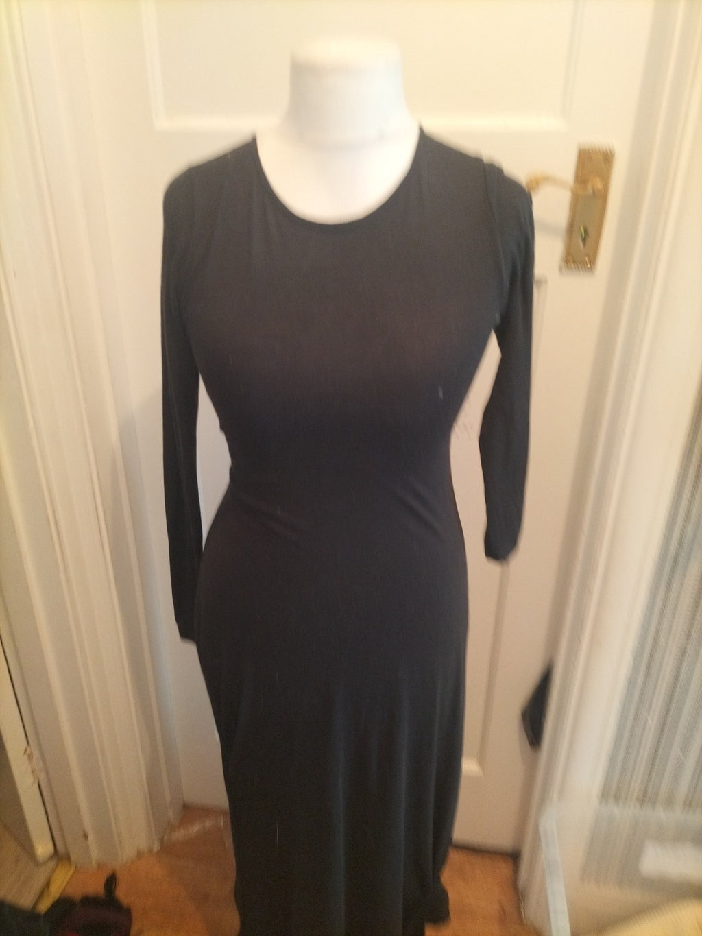 Miss Selfridge 14 Black Long Sleeved Pencil Dress