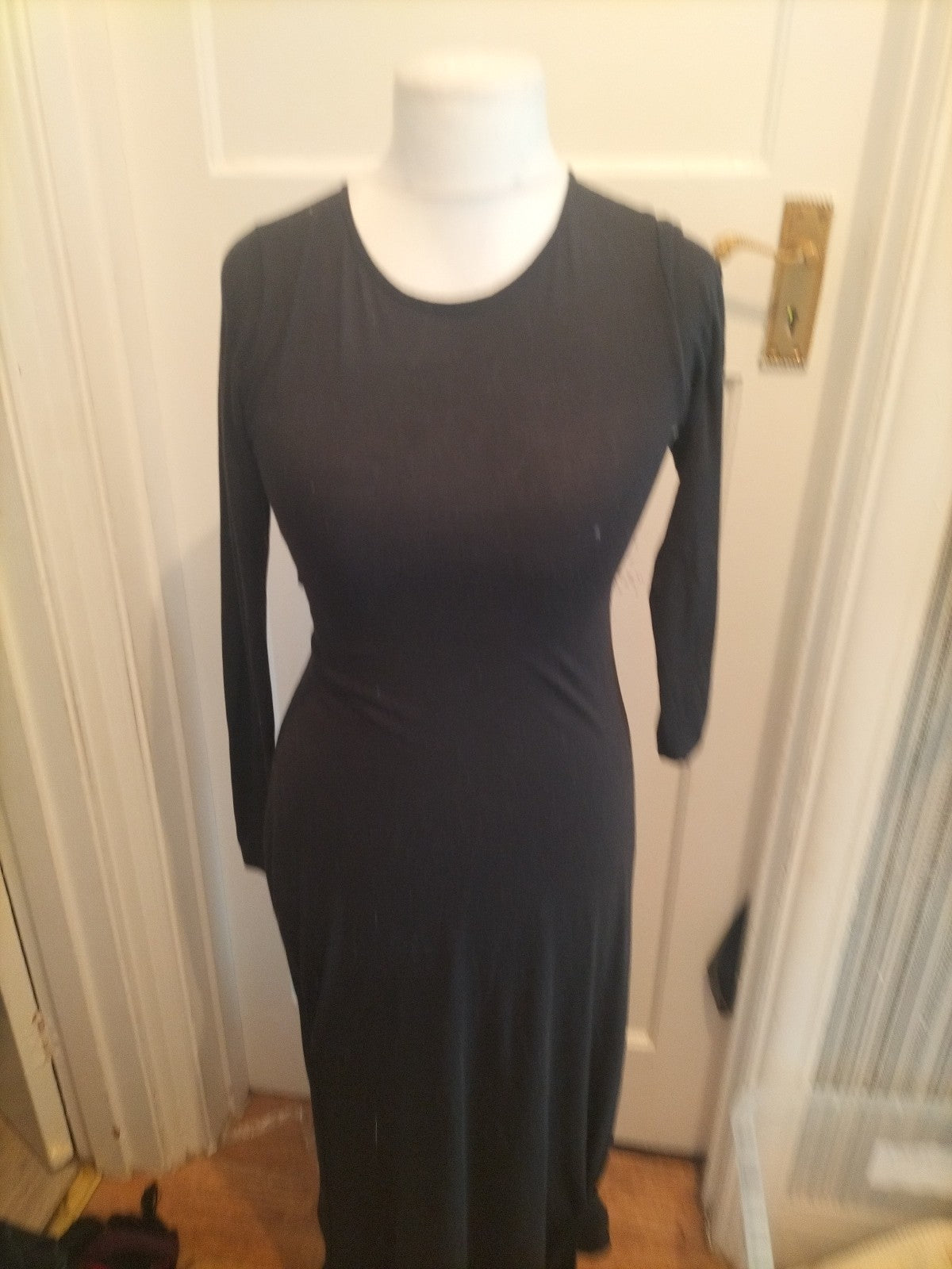 Miss Selfridge 14 Black Long Sleeved Pencil Dress
