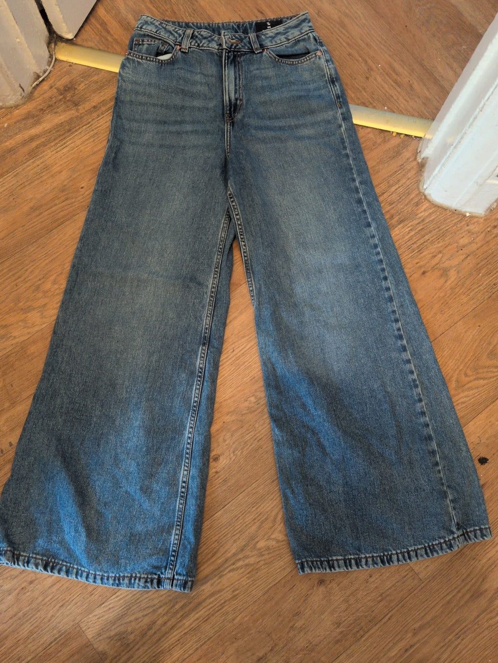 Ladies Tu 6R Palazzo Flare Denim Jeans