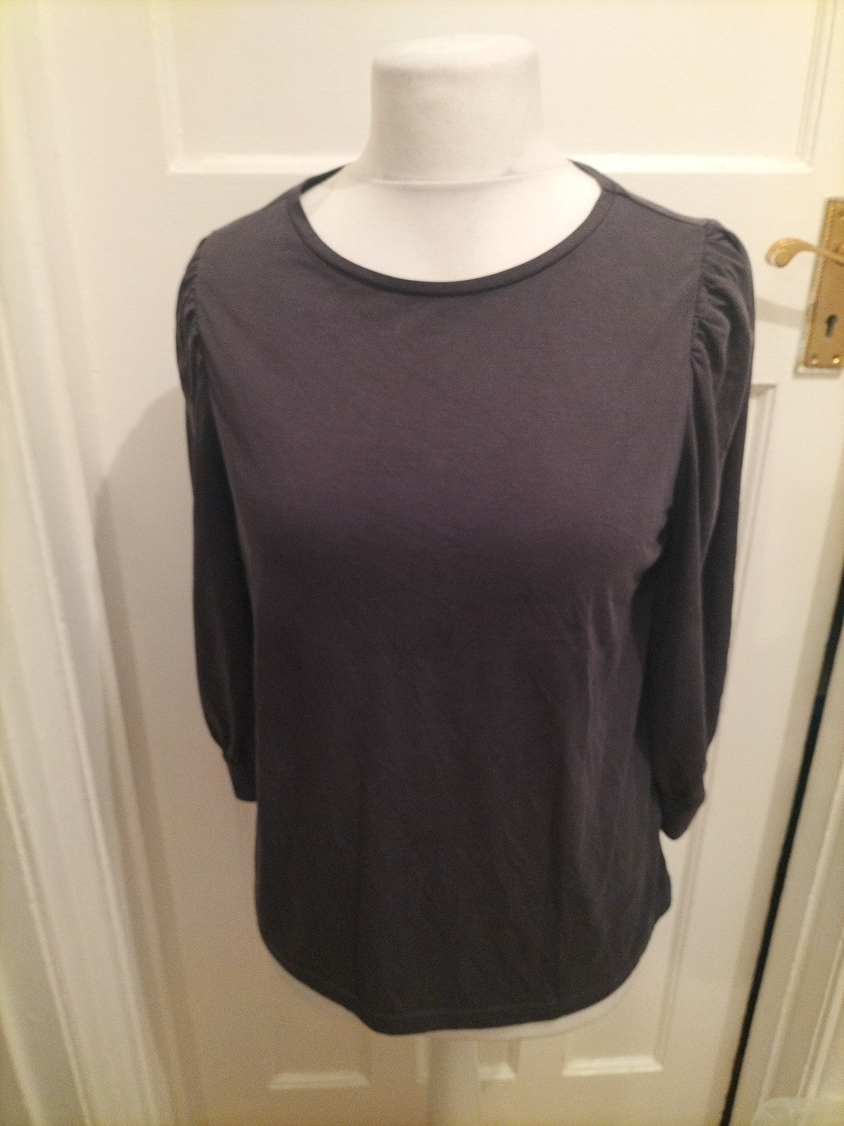 Ladies Saint Tropez Size Small Navy Long Sleeved Blouse