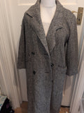 Richards 10 Black And White Long Length Lined Jacket