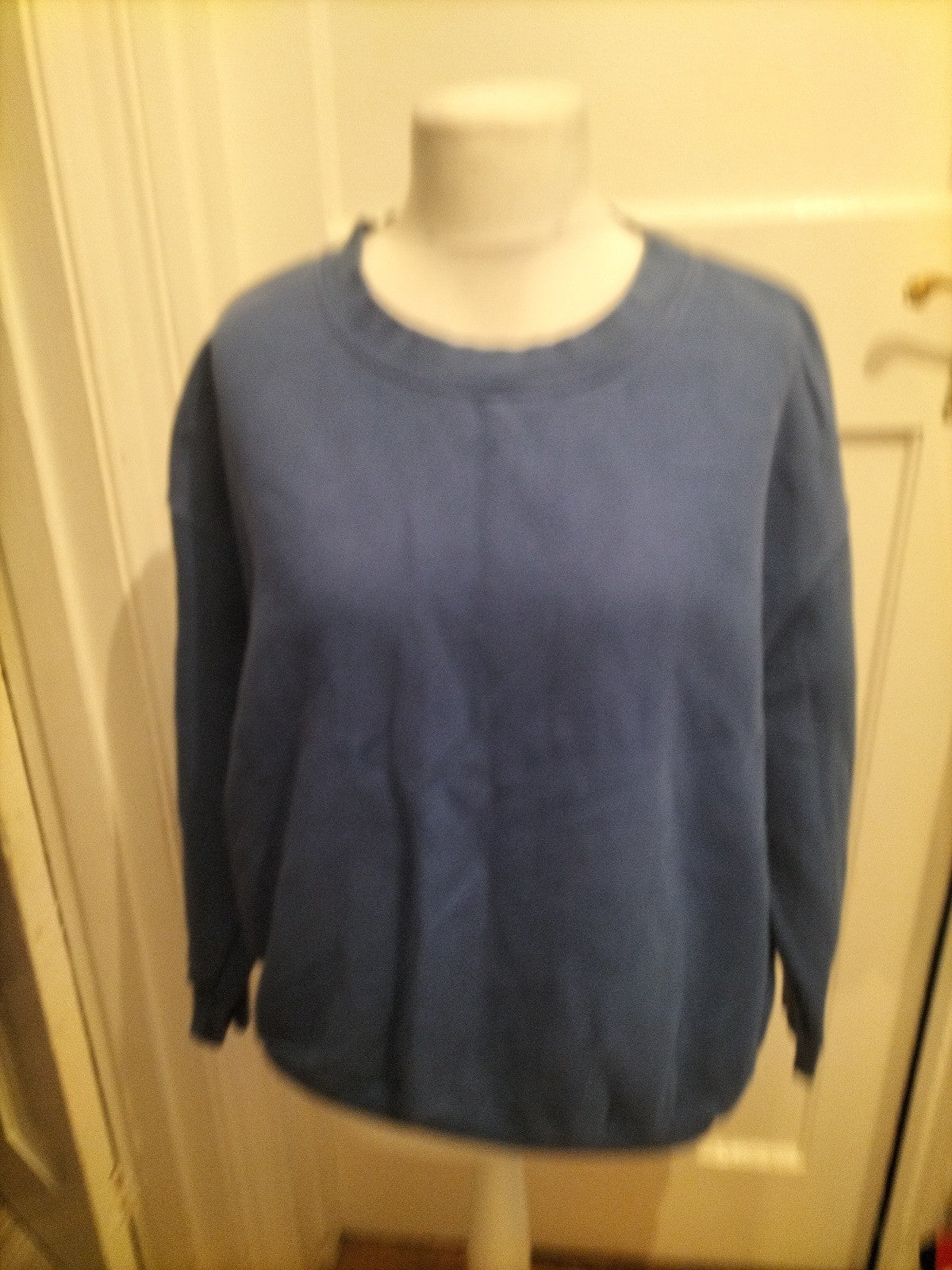 Ladies Nutmeg Size 16 Blue Long Sleeved Pullover Jumper