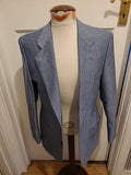 Mens Airliner Tailored By Bäunler Size 38s Blue Mix Long Sleever Blazer Suit