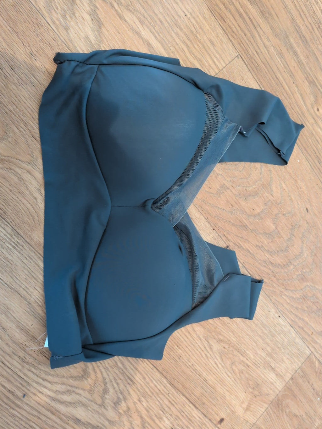 XL Grey Seamless Padded Bra