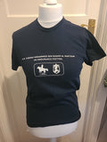 Mens Meydan Size Small Black Horse Racing Printed Tshirt