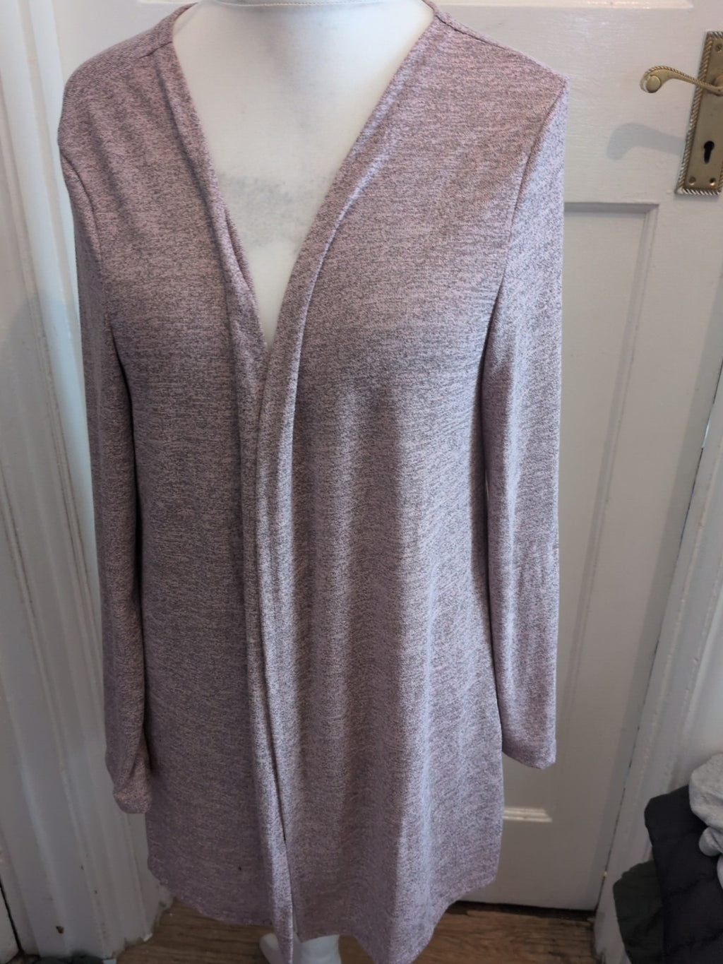 Large Blush Pink Fleck Open Blouse