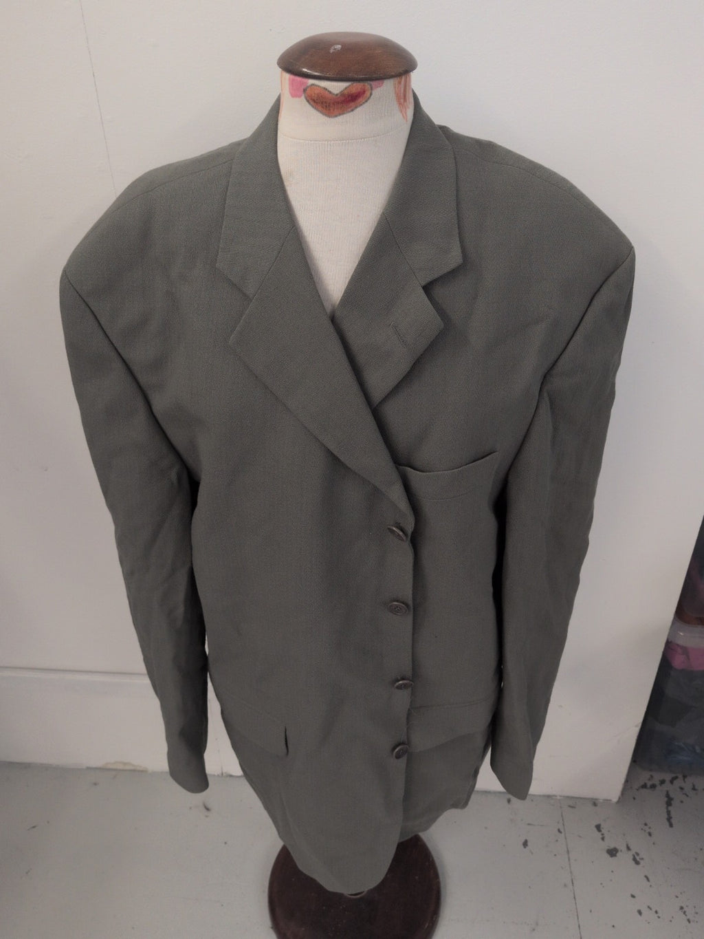 Ciro Citterio 46R Green Lined Padded Suit Jacket