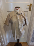 Mens George Size 16" Beige Short Sleeved Shirt