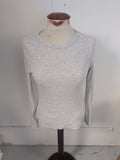 Marks And Spencer 10 Grey Long Sleeve T-shirt