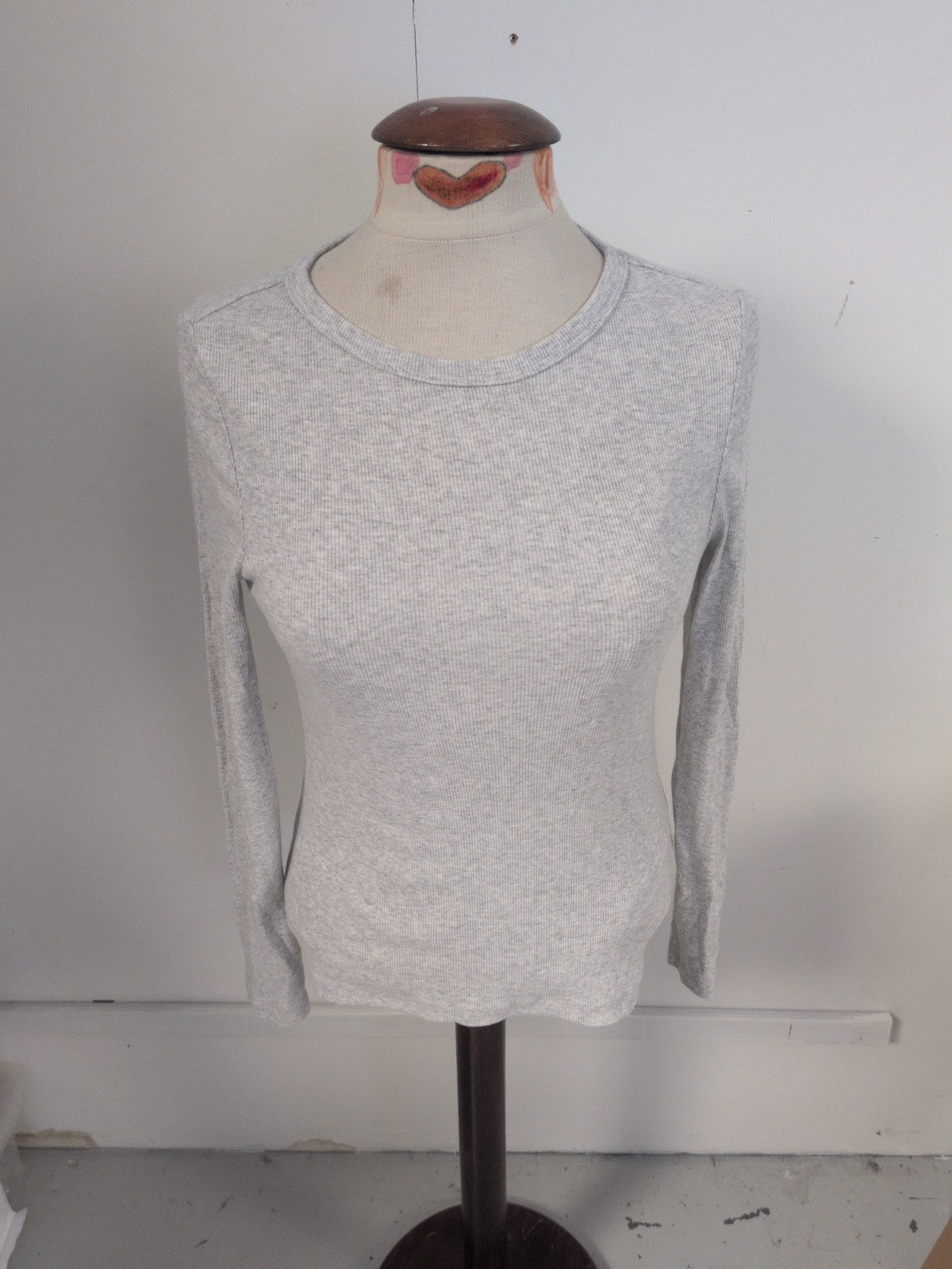 Marks And Spencer 10 Grey Long Sleeve T-shirt