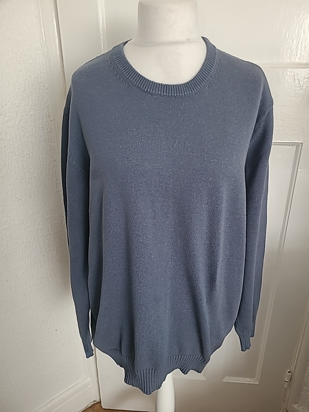 Mens Maine New England Size XL Blue Long Sleeved Pullover Jumper