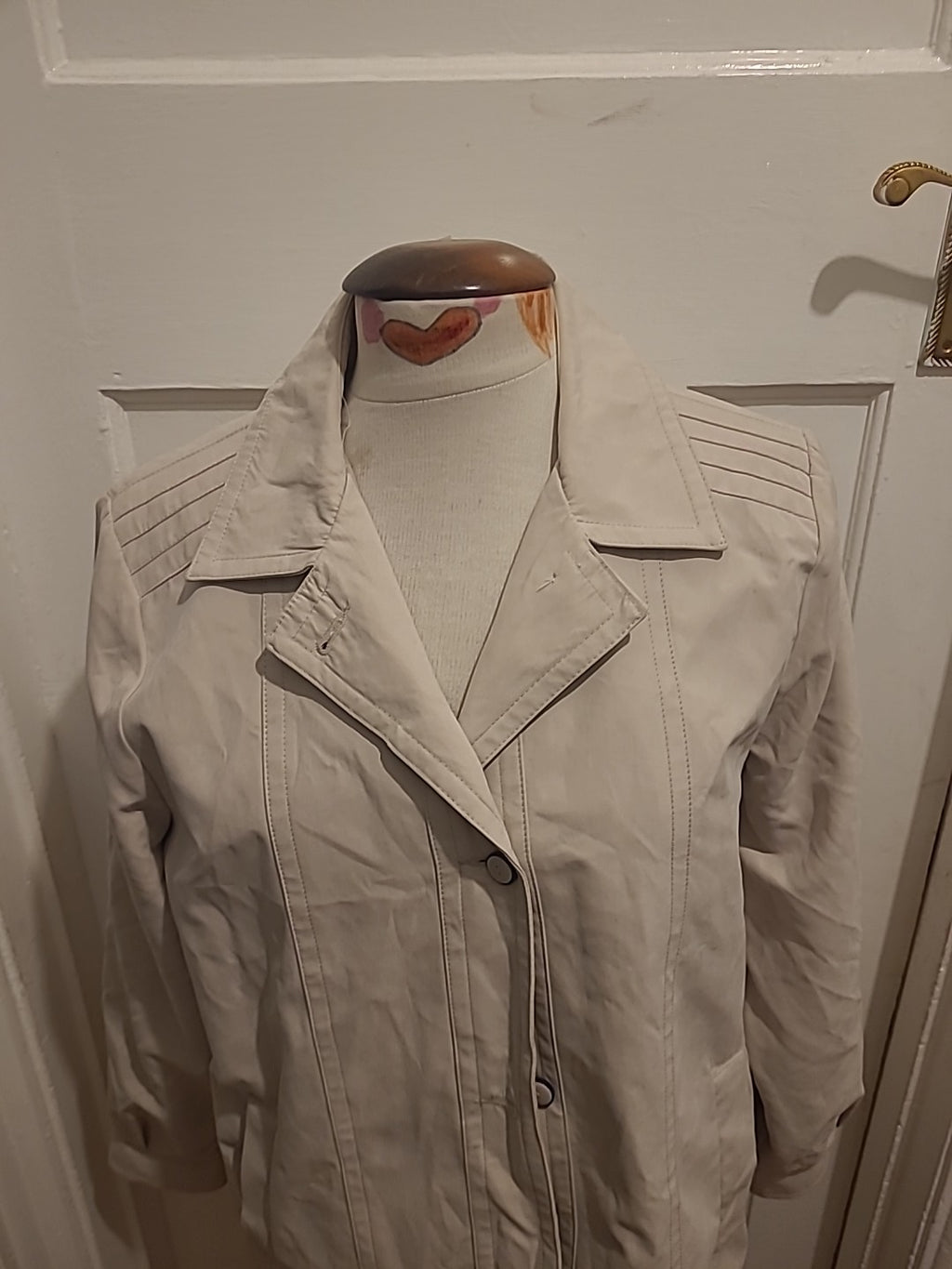 Ladies Classics Size 14 Pale Beige Lined Jacket