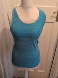 Zatki Medium Blue Racer Style Vest Top