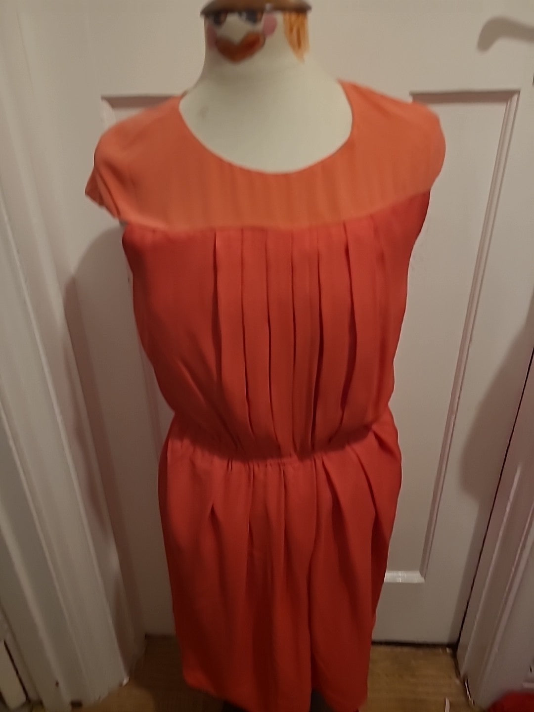 Ladies Gharani Strok Size 12 Pink Sleeveless Dress