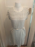 Ladies H&M Size Small Black And White Elasticated Waist Dress
