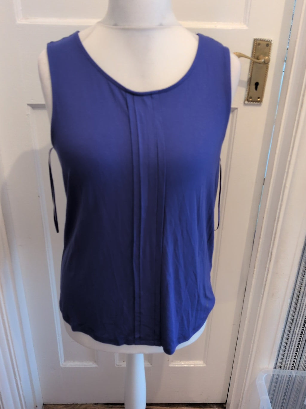 BHS 16 Bluey Purple Sleeveless Blouse