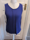 BHS 16 Bluey Purple Sleeveless Blouse